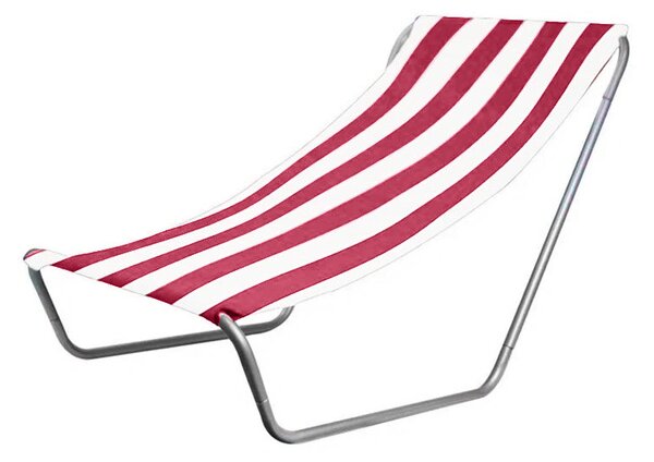 Sklopiva ležaljka za plažu SAND, tamno ružičaste pruge