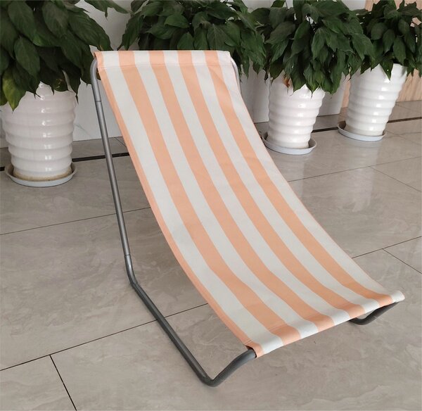 Sklopiva ležaljka za plažu SAND, narančaste pruge