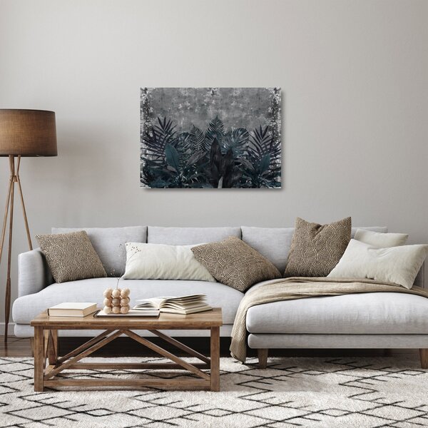 Staklena slika - Palmino lišće (70x50 cm)