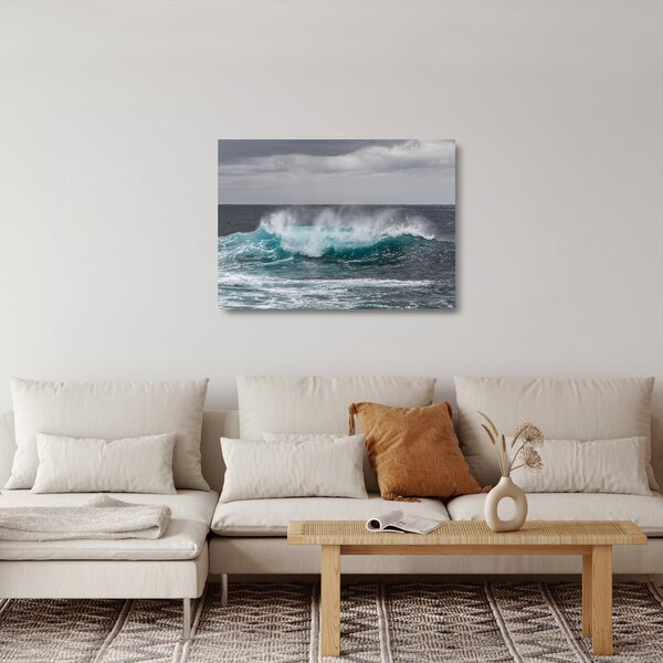 Staklena slika - Valovi u oceanu (70x50 cm)