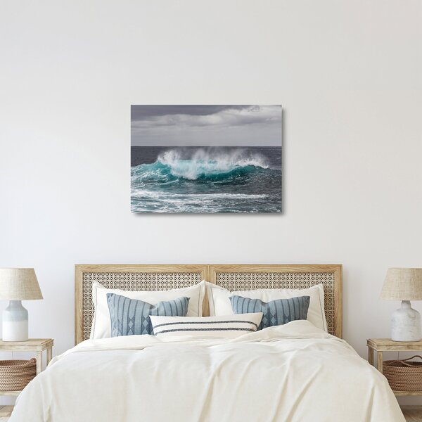 Staklena slika - Valovi u oceanu (70x50 cm)