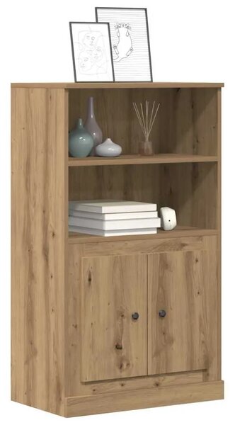 Visoka komoda boja hrasta 60x35 5x103 5 cm konstruirano drvo - Boja hrasta 1 Boja hrasta