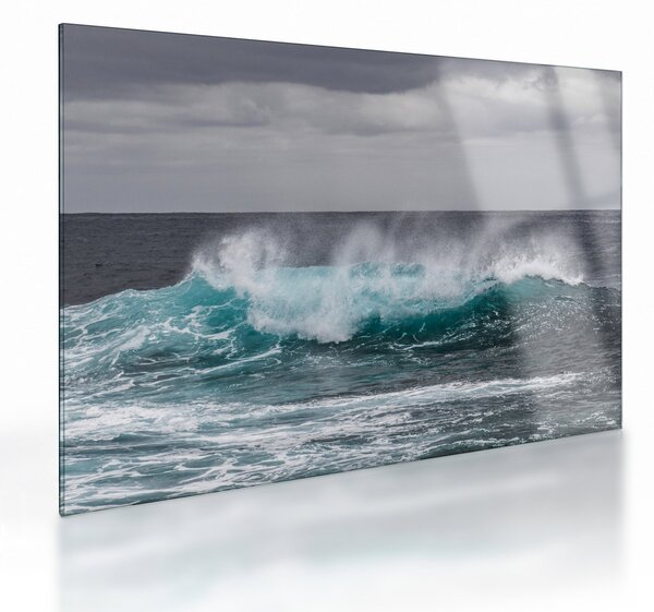 Staklena slika - Valovi u oceanu (70x50 cm)