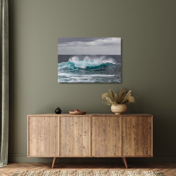 Staklena slika - Valovi u oceanu (70x50 cm)