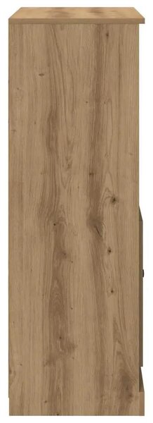 Visoka komoda boja hrasta 60x35 5x103 5 cm konstruirano drvo - Boja hrasta 1 Boja hrasta