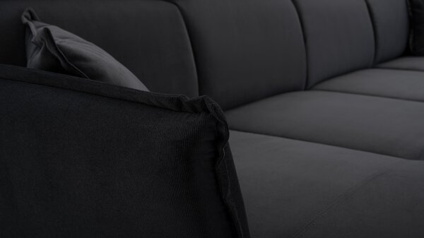 Zondo.hr Kutna garnitura Moria U (crna) (L). Akcija -20%. 1135016