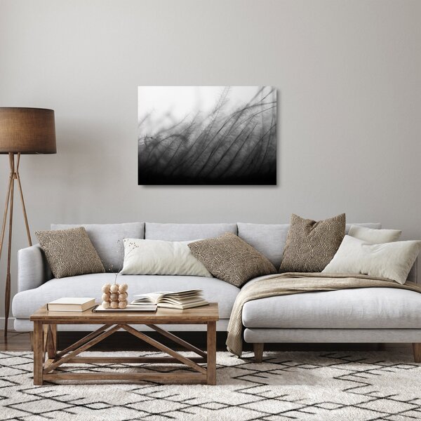 Staklena slika - Trava na vjetru (70x50 cm)