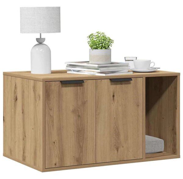 Kutija za mačji pijesakboja hrasta 80x50x45cm konstruirano drvo - Boja hrasta 80 x 50 x 45 cm Boja hrasta 80 x 50 x 45 cm