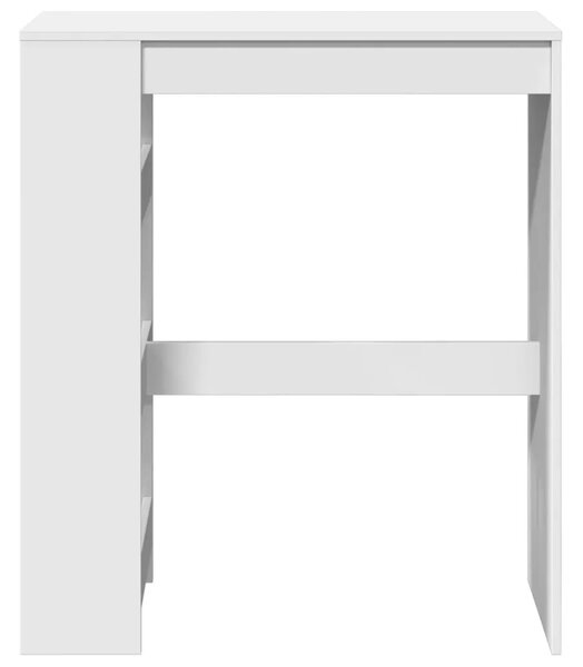 Barski stol s držačima bijeli 90x40x103 5 cm konstruirano drvo - Bijela 1 Bijela