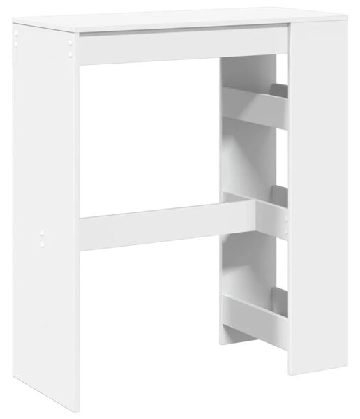Barski stol s držačima bijeli 90x40x103 5 cm konstruirano drvo - Bijela 1 Bijela