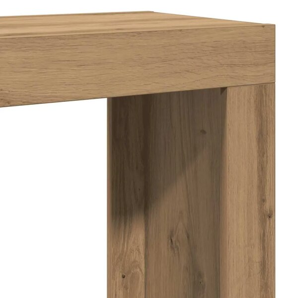 Uklapajući stolići za kavu 3 kom boja hrasta konstruirano drvo - hrast artisan 3 Hrast artisan