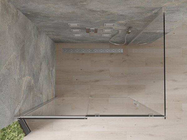 Mexen Omega klizna tuš kabina 100 x 80 cm, transparentna, krom - 825-100-080-01-00