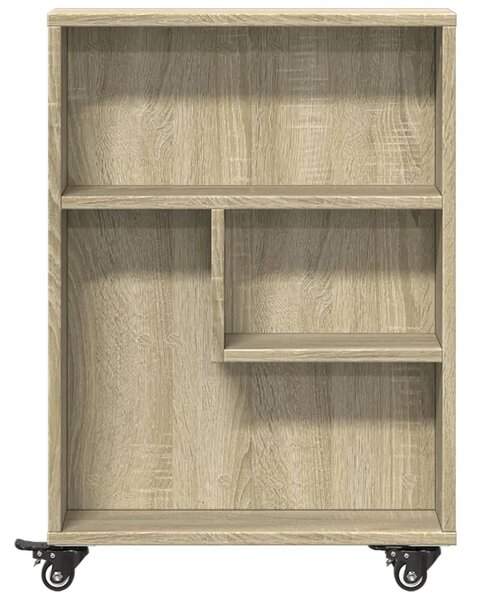 Uska kolica za odlaganje Sonoma hrast 48x13x68 cm Konstruirano drvo - sonoma hrast 1 Sonoma hrast