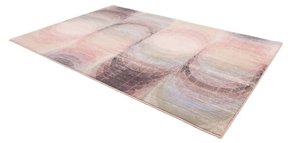 Svijetlo ružičasti vuneni tepih 133x190 cm Kaola – Agnella