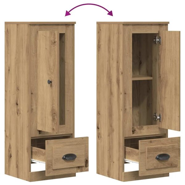 Visoka komoda boja hrasta 36x35 5x103 5 cm konstruiranog drva - artisian oak 1 Artisian oak