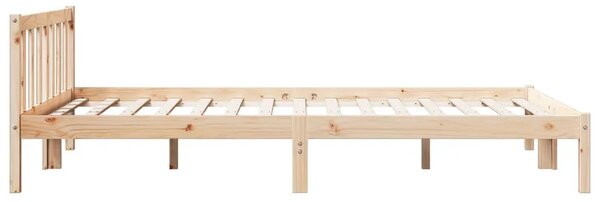 Dugi okvir kreveta bez madraca 140 x 220 cm od borovine - Prirodna 140 x 220 cm Prirodna 140 x 220 cm