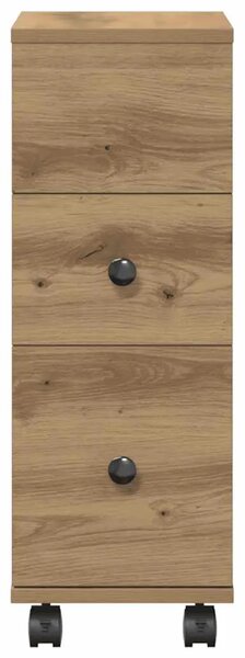 Uski kupaonski ormarić s kotačima boja hrasta konstruirano drvo - hrast artisan 1 1 Hrast artisan