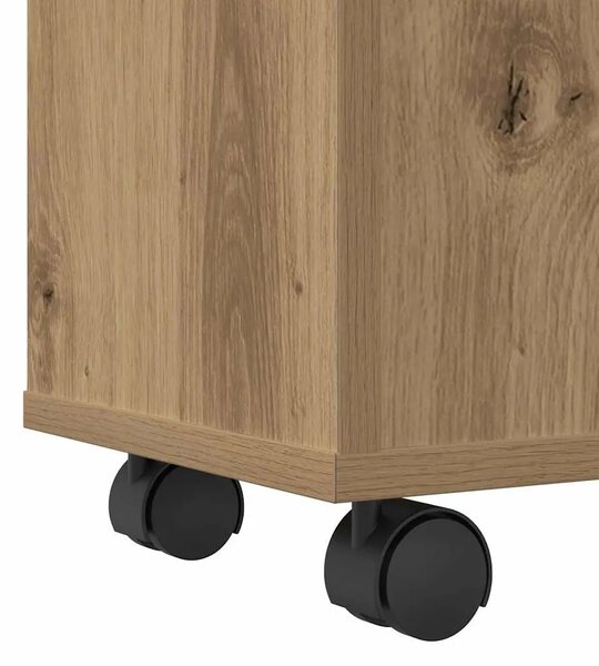 Uski kupaonski ormarić s kotačima boja hrasta konstruirano drvo - hrast artisan 1 1 Hrast artisan