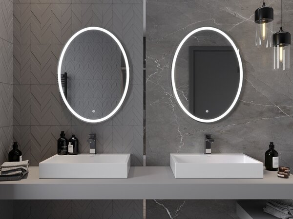 Mexen Elz osvijetljeno kupaonsko ogledalo 60 x 80 cm, LED 6000K, protiv magle - 9802-060-080-611-00