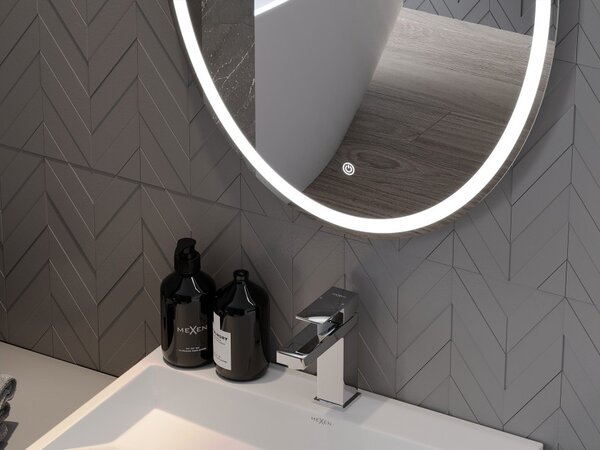 Mexen Elz osvijetljeno kupaonsko ogledalo 60 x 80 cm, LED 6000K, protiv magle - 9802-060-080-611-00
