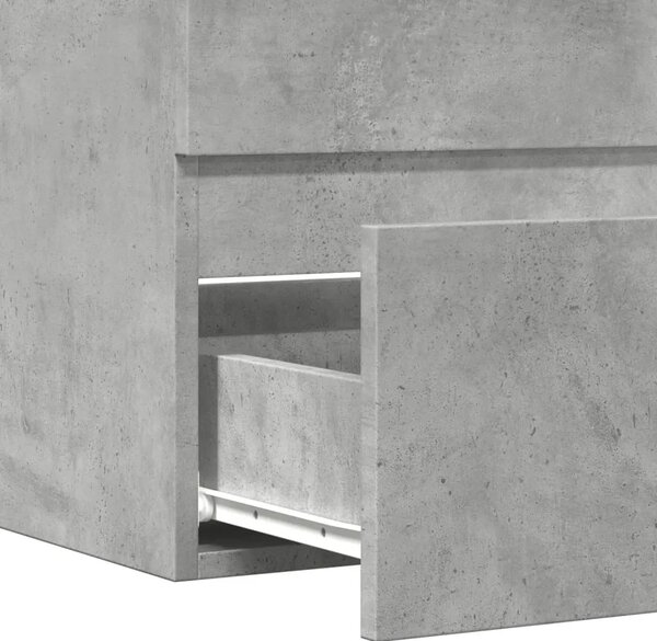 Kupaonski ormarić boja betona 60x38 5x45 cm konstruirano drvo - Beton siva 60 x 38.5 x 45 cm 1 1