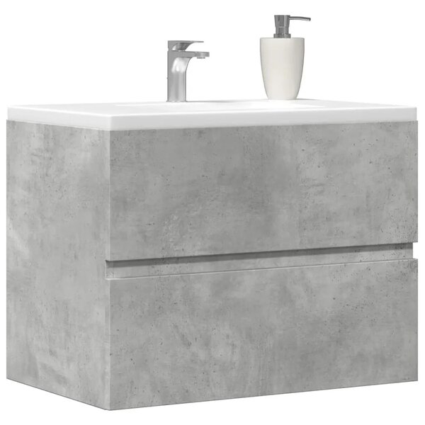 Kupaonski ormarić boja betona 60x38 5x45 cm konstruirano drvo - Beton siva 60 x 38.5 x 45 cm 1 1
