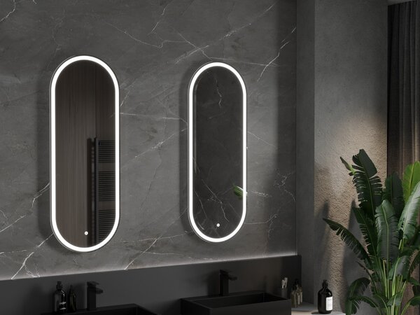Mexen Bono osvijetljeno kupaonsko ogledalo 45 x 120 cm, LED 6000K, bez magle - 9816-045-120-611-00