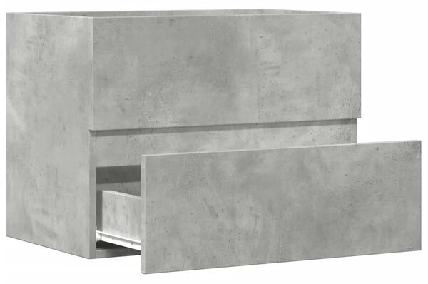 Kupaonski ormarić boja betona 60x38 5x45 cm konstruirano drvo - Beton siva 60 x 38.5 x 45 cm 1 1