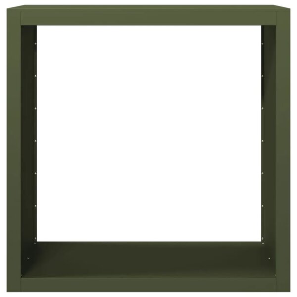 Stalak za drva za ogrjev zeleni 100x40x100 cm čelični - Čelik/zelena 100 x 40 x 100 cm Čelik/zelena 100 x 40 x 100 cm