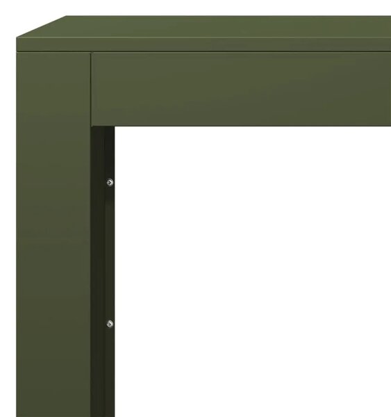 Stalak za drva za ogrjev zeleni 100x40x100 cm čelični - Čelik/zelena 100 x 40 x 100 cm Čelik/zelena 100 x 40 x 100 cm