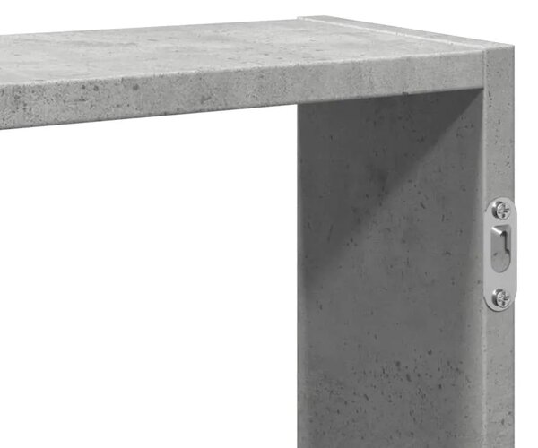 Zidna polica siva boja betona 99x15x60 cm konstruirano drvo - Beton siva 1 1 Beton siva