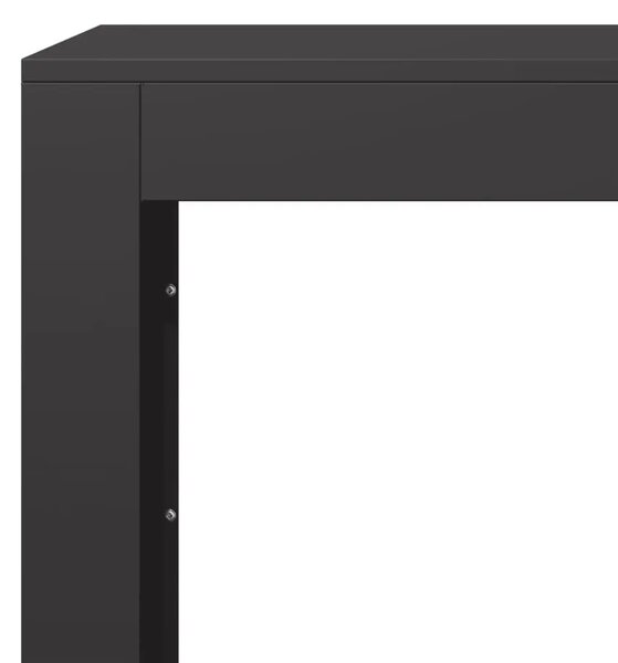 Stalak za drva za ogrjev crni 60x40x100 cm čelični - Čelik/crna 60 x 40 x 100 cm Čelik/crna 60 x 40 x 100 cm