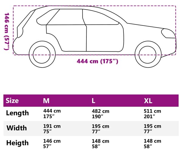 Cerada za auto - Automobilska navlaka za cijeli SUV protiv tuče M sivo-srebrna - m 1 SUV M