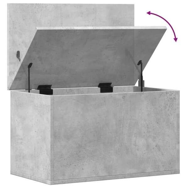 Kutija za pohranu boja betona 60 x 35 x 35 cm konstruirano drvo - Beton siva 60 x 35 x 35 cm 1 Beton siva