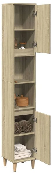 Kupaonski ormarić boja hrasta 30x30x190 cm konstruirano drvo - sonoma hrast 1 Sonoma hrast