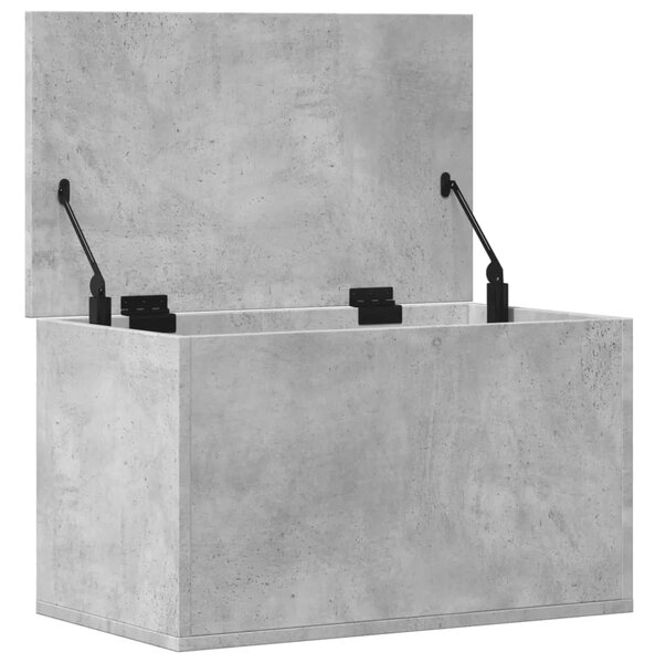 Kutija za pohranu boja betona 60 x 35 x 35 cm konstruirano drvo - Beton siva 60 x 35 x 35 cm 1 Beton siva