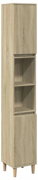 Kupaonski ormarić boja hrasta 30x30x190 cm konstruirano drvo - sonoma hrast 1 Sonoma hrast