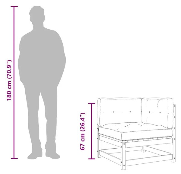 Trosjed od tkanine tamnosivi 210 cm - Tamno siva 210 cm Tamno siva 210 cm