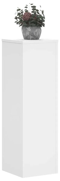 Stalci za biljke 2 kom bijeli 25x25x80 cm konstruirano drvo - Bijela 25 x 25 x 80 cm 2 Bijela