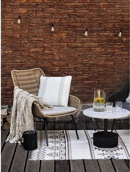 Bež-smeđi dvostrani vanjski tepih od reciklirane plastike Green Decore Afra, 90 x 150 cm