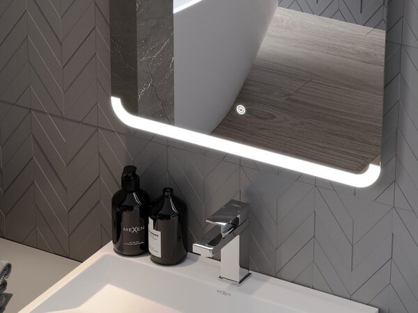 Mexen Nida osvijetljeno kupaonsko ogledalo 120 x 80 cm, LED 6000K, protivmagleno - 9806-120-080-611-00