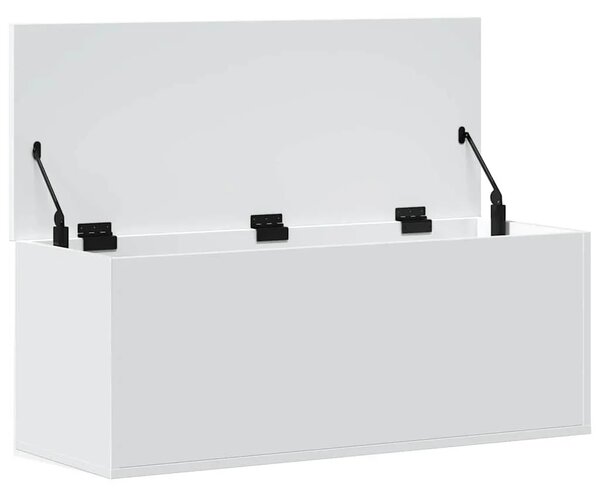 Kutija za pohranu bijela 90 x 35 x 35 cm od konstruiranog drva - Bijela 90 x 35 x 35 cm 1 Bijela