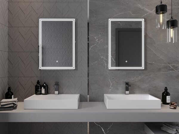 Mexen Taco osvijetljeno kupaonsko ogledalo 50 x 70 cm, LED 6000K, protiv magljenja - 9805-050-070-611-00