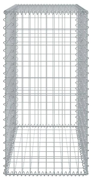 Gabion - Gabion ograde - Gabionska košara s poklopcem 100x50x100 cm pocinčano željezo - 100 x 50 x 100 cm 1 100 x 50 x 100 cm