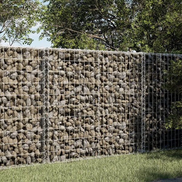 Gabion - Gabion ograde - Gabionska košara s poklopcem 100x50x100 cm pocinčano željezo - 100 x 50 x 100 cm 1 100 x 50 x 100 cm