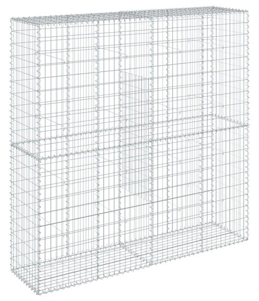 Gabion - Gabion ograde - Gabionska košara s poklopcem 200x50x200 cm pocinčano željezo - 200 x 50 x 200 cm 1 200 x 50 x 200 cm