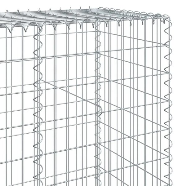 Gabion - Gabion ograde - Gabionska košara s poklopcem 600x50x200 cm pocinčano željezo - 600 x 50 x 200 cm 1 600 x 50 x 200 cm