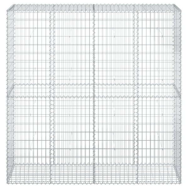 Gabion - Gabion ograde - Gabionska košara s poklopcem 200x50x200 cm pocinčano željezo - 200 x 50 x 200 cm 1 200 x 50 x 200 cm