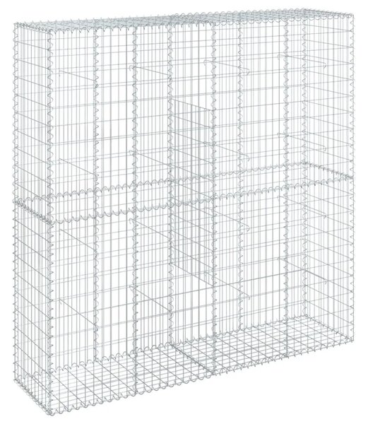 Gabion - Gabion ograde - Gabionska košara s poklopcem 200x50x200 cm pocinčano željezo - 200 x 50 x 200 cm 1 200 x 50 x 200 cm