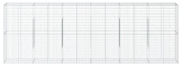 Gabion - Gabion ograde - Gabionska košara s poklopcem 600x50x200 cm pocinčano željezo - 600 x 50 x 200 cm 1 600 x 50 x 200 cm